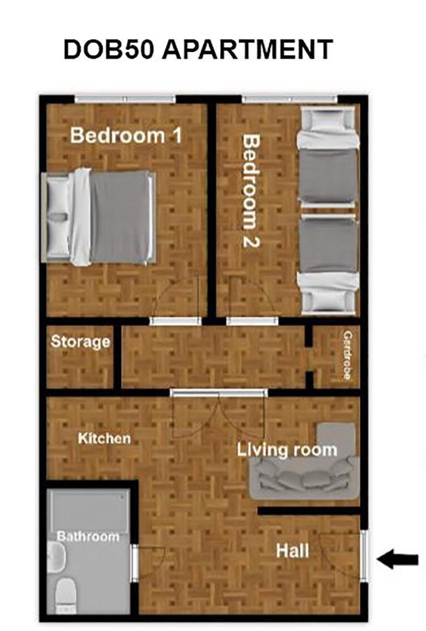 Free Parking - Dob50 Spacious Apartment - 2 Separate Bedroom, 5 People, Ac, Wifi Budapeste Exterior foto